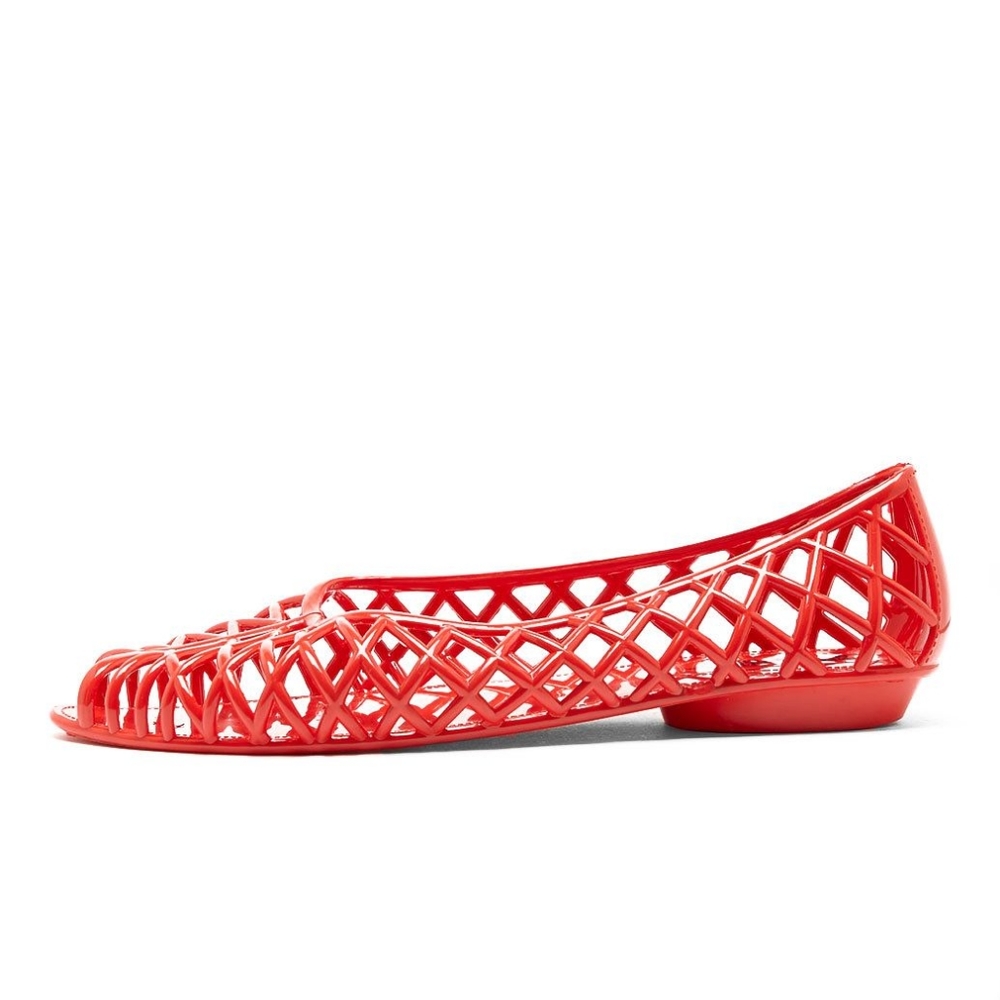 2 Pair American Apparel Lattice Jelly Flat Sz 11